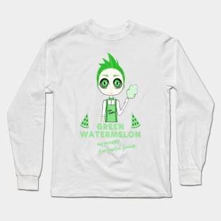 Green Watermelon Long Sleeve T-Shirt